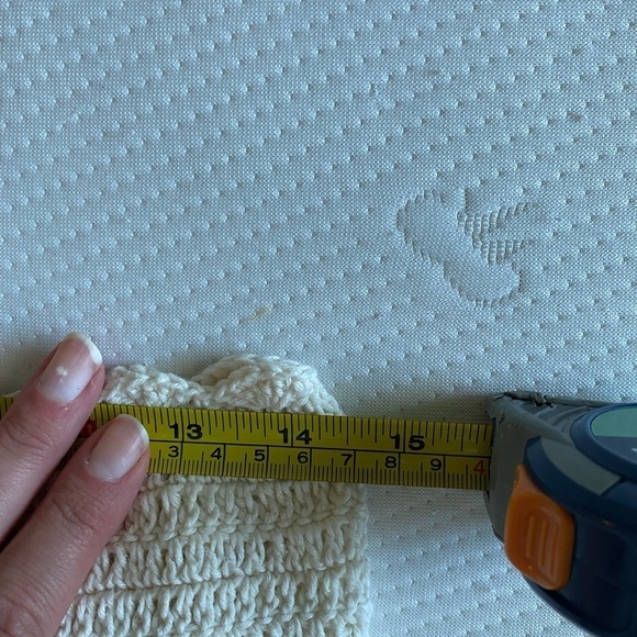 Cleobella Women’s Crochet Knit Wrap Skirt Tassel Detail Size S Cream Mini - Picture 5 of 7